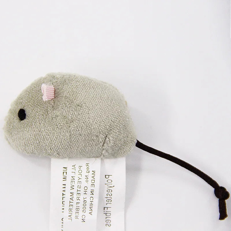3PCS Plush Simulation Mouse Cat Toy Bite Resistance Plush Mouse Cat Scratch Mouse Toy Palying Toy for Cat Kitten