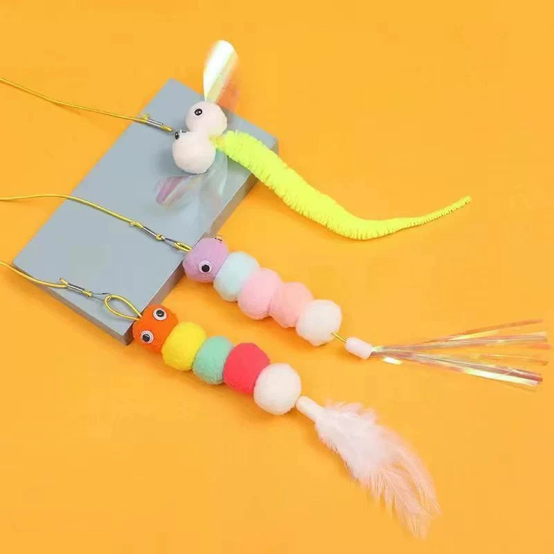 Interactive Cat Toy Hanging Simulation Cat Toy Funny Self-Hey Interactive Toy for Kitten Playing Teaser Wand Toy Cat Supplies
