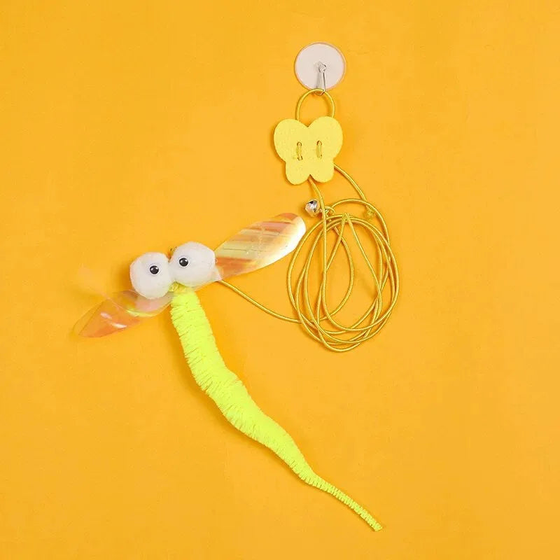 Interactive Cat Toy Hanging Simulation Cat Toy Funny Self-Hey Interactive Toy for Kitten Playing Teaser Wand Toy Cat Supplies