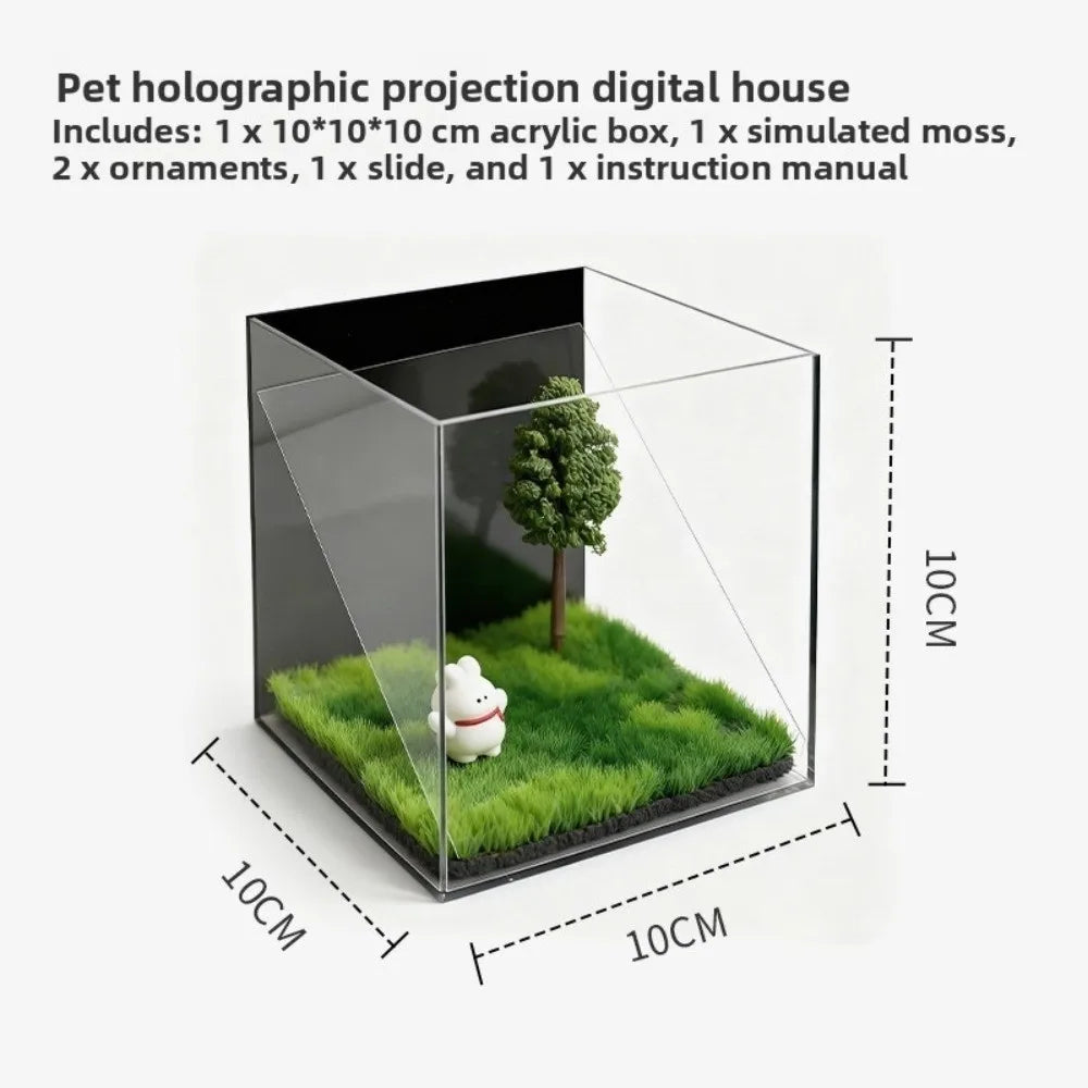 Acrylic Pet Holographic Projection Digital House Pet Souvenirs 3D Pet Souvenir Projection Pet Projection Souvenir Tool